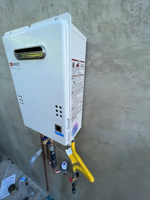 Tankless water heater installation for Laurel Hill homes